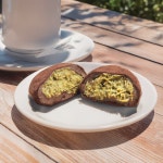 두바이 초코 쫀득쿠키  모찌쿠키 초콜릿 디저트 2세대 마시멜로우 누가 크래커 4개입 : 아담떡공방