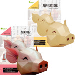 퍼즐마을 증정품 크래커플러스 2종택일 황금 돼지머리만들기 종이모형 고사 행사 개업 종이접기 : 퍼즐마을 경상지사