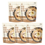 다담 정마을 실온보관 한우사골 사골누룽지삼계탕 1kg x 5팩 국내산 닭 : FORURIUM