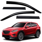 라이트로닉 내구성이 뛰어난 아웃사이드 마운트 오토 벤트 윈도우 바이저, 2013-2016 마쓰다 CX-5, 자외선 차단 레인 가드, 오리지널 디플렉터... 