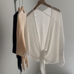시스루 로브 가오리 볼레로 7부 여름가디건 : 모농