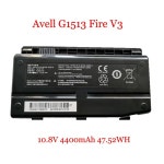 Avell G1513 Fire V3 용 노트북 배터리 10.8V 4400mAh 47.52WH : H백호무역