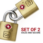 여행하기 TSA 황동 열쇠 자물쇠 자물쇠당 2개 포함 여행용 수하물용 승인 여행 필수품 Pack of Pack of : maap1