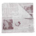 HARFINGTON 200피스 왁스 페이퍼 시트 22.1 x 22.1cm(8.75 8.75인치) 오래된 신문 스타일 식품 포장지 샌드위치, 베이킹, 피크닉, 빵, 햄버거... 