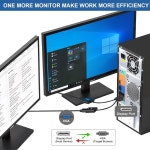 AIMHDUTY 디스플레이포트 - VGA 어댑터, 컴퓨터, 데스크탑, 노트북, PC, 모니터, 프로젝터, HDTV와 호환되는 2팩 골드 도금 DP 남성용-VGA... 