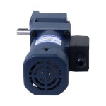 STEPPERONLINE 120W 220/380VAC AC 모터 135RPM 유도 3상 6.2Nm 플랜지 90mm 직각 기어박스 키웨이 샤프트 : 오니8