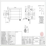 Nema 42 스테퍼 모터 42HS2480D16 3965 oz.in, 8A 4 리드 2상 롱 : 오니8