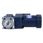 STEPPERONLINE 120W 220/380VAC AC 모터 135RPM 유도 3상 6.2Nm 플랜지 90mm 직각 기어박스 키웨이 샤프트 : 오니8