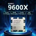 AMD 라이젠 5 9600X 새 제품 5.4GHz 6코어 12스레드 DDR5 L3=32M 4NM 프로세서 소켓 (팬 미포함) : 동백산업