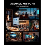 에이스매직 미니 게이밍 PC AMD Ryzen 7 6800H 16GB DDR5 512GB SSD 컴퓨터(8C/16T, 최대 4.7GHz), 4K 트리플 디스플레이 데스크톱... 