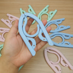 여행용옷걸이 10개 휴대용 접는 옷걸이 : 고래상상