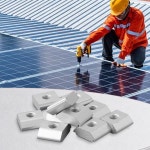 태양광 발전 부품 및 액세서리 PV 시스템용 알루미늄 태양 전지 패널 클램프 프레임 20x23.7x9mm 사이즈 합금 소재 이지 설치 : 일륙물류