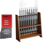 당구큐 거치대 당구장 보관함 디스플레이 꽂이 인테리어 선반 월넛컬러 배치 9홀 3홀 뉴 플러스 고정 쿠션대 : 이지바이랩