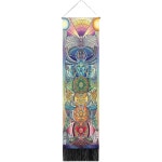 타로 만다라 태피 골든 이교도 빛나는 침실 악마 소품 블루 타 드 천장 원형 벨벳 001 32 5 130cm : 해리스틱