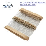 100PCS 5 12W 01R10M 탄소 필름 저항기 1R 47K 옴 : 하이엔드마켓1004