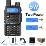 Plus 5W UV CB UHF VHF 장거리 K5 FM 2PCS 송수신기 워키 Baofeng UV5R 밴드 양방향 5R 라디오 토키 듀얼 5W 1PCs EURO : hazelthird02