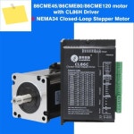 Leadshine NEMA34 폐루프 스텝퍼 모터, 드라이버 CL86H 2 상 입력 전압 VAC18-80V, 86CME45 80 120 시리즈 : 헥사사이언티픽