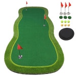 골프 퍼팅 그린/매트-골프 트레이닝 매트-프로 연습 매트- 실내/외용 그린 롱 챌린지 퍼터 4x10ft : 해외찐템팩토리