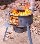 가스통난로 난방 스토브 화로대 마당화로 농촌 화목난로 드럼통 열기 35cm+스토브링2개+냄비36 : 해외구매대행 아홉째이야기