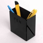 삼안 원라인플러스 연필꽂이 블랙 MW-633 30개입 책상펜꽂이 연필꽂이통 : 삼안산업