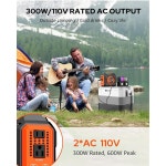 태양광 발전기 300W 등급, 패널 40W가 포함된 휴대용 솔라 발전소, 가정용 캠핑 야외용 AC... 있는 220Wh 파워 뱅크 1 200L : 베넷노메이드