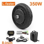 전기 브러시리스 허브 모터 휠 에어리스 타이어 LCD 디스플레이 DIY 스쿠터 타운 7XL TRIKKE T8 자전거용 36V 350W 8 인치 : 송하유통2418