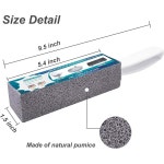 손잡이가 달린 변기 청소용 부석 화장실 돌 가정용 청소 8팩 : 정글리버리