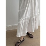 프렌치 레이스 패치 워크 스커트 H8155 하얀색 한 사이즈 : 예쥬마켓