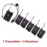 UHF  무선 투어 가이드 시스템 Takstar UHF-938UHF938 50m 작동 범위 안내 송신기 1  수신기 5 : 신안글로벌-3