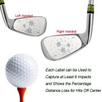 가용 대형 충격 테이프 아이언 왼손잡이 라벨 스윙 트레이닝 도구 남녀 공용 골프 액세서리 1 Roll Right Handed : 퍼스트 라임
