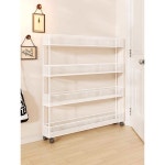 문뒤 수납장 틈새 폭좁은 60x20x90 공간활용 티슈1층 슬림장 수납 3단 선반 좁은 : 코코-딜