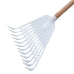 가벼운 알류미늄살대 낙엽빗자루 갈퀴비 사찰 학교 공원 1 화이트 12치 플라스틱 갈퀴 머리 : 네이보라-