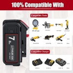 Dewalt 20V 배터리 LED 작업장, 무선 작업등용 저전압 활동에 손전등 포트를 보호 1팩 플러드 Max 갖춘 야외 포함)-2000LM 작업등(보너스... 