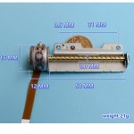 2 상 4 선 스텝퍼 모터 15mm 6V 0 55A 50mm 긴 나사 막대 미니 전기 스테핑 모델 : 글로우샵404