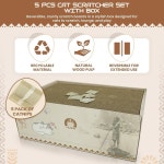 5개의 PCS 고양이 긁힘 보드 캣닙이 있는 리버서블 골판지 실내 패드 내구성이 뛰어난 상자 16 34인치 L x 11 42인치 W 5 51인치 : 올디렉트