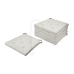 이케아 JUSTINA 유스티나 의자패드, 내추럴, 42/35x40x4 cm 6개 : 포이즈