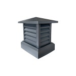 옥상 벤츄레이터 굴뚝 흡출기 환풍기 배관 검정 바닥면 우산후드 650 무동력 : 오브로드스토어