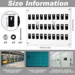 30개의 태그가 있는 비버 아크릴 키 랙 월 마운트 보드 홀더 행거 보관함 부동산 사무실 렌터카 딜러 발렛 파킹 소규모 비즈니스용 : 바잉유니온