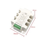 3상 AC 전압 200A 전력 사이리스터 스테이트 조절기 릴레이 모듈 15A 조절 솔리드 Only module 15A 5KW : 글로샵88