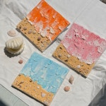 감성 바다 백드롭 페인팅 키트｜수업용 만들기세트｜여름 미술활동 재료SET : 모키 mokii