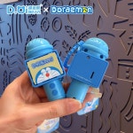 G1380 도라에몽 마이크 키링 열쇠고리 귀여운 선물 가방 : 쿠마네상점