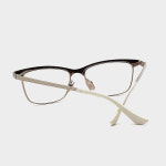 DITA 디타 AVALON 화이트 골드 남자 여자 사각 가벼운 티타늄 안경 : artsee