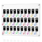 30개의 태그가 있는 비버 아크릴 키 랙 월 마운트 보드 홀더 행거 보관함 부동산 사무실 렌터카 딜러 발렛 파킹 소규모 비즈니스용 : 바잉유니온