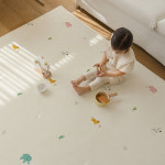 파크론 라퓨어 소프트 235/250 거실매트 유아 층간소음 어린이집 PVC 놀이방매트 더블헤링본 그레이 235x140x1.5cm : 파크론몰