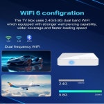 스트리밍 TV 상자 Wifi6 Android14 1000M 스마트 8K 4K 홈 시어터 AllwinnerH313 트트트윗 코어 넷플릭스 블루투스 크롬캐스트 : 동신유통