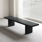 벤치 의자 대기 식탁 디자인 등받이 없는 원목 심플 고급 기타 옵션 문의 : 성지인터내셔널