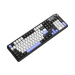 AULA F108Pro 유무선 아우라 독거미 LCD 기계식키보드 국내정품 오로라 블랙, 저소음 솜사탕축 : 지앤케이솔루션