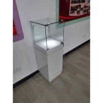 문화재 전시대 박물관 장식장 보석 전시회 미술관 투명 진열장 1. 30x30x100 검정 강화유리 : 내슈빌
