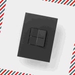 제닛 안트라사이트 1로 2구 스위치 푸쉬버튼 : 돈비마트