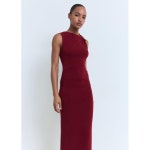 MANGO WOMAN 드레스 PETRA Dark Red 17052928 : MANGO FASHION